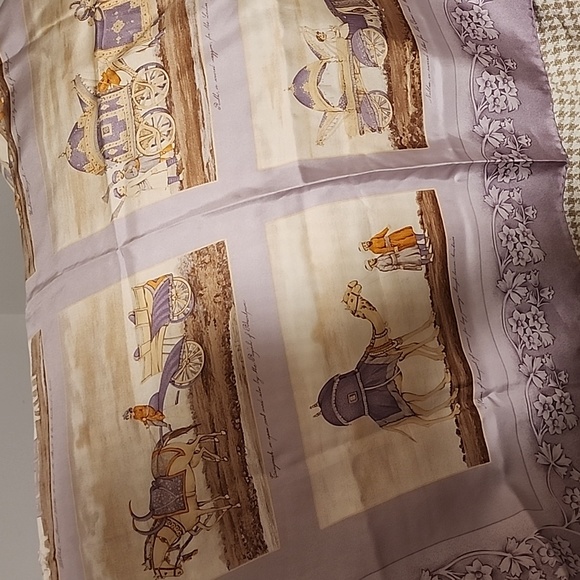 Burberry Silk Scarf NWOT - Picture 2 of 10